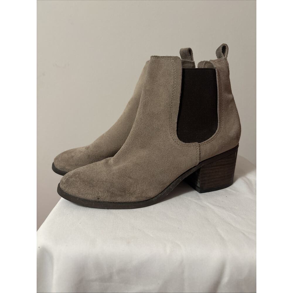 Madden Girl Leather And Suede Booties Size 8.5